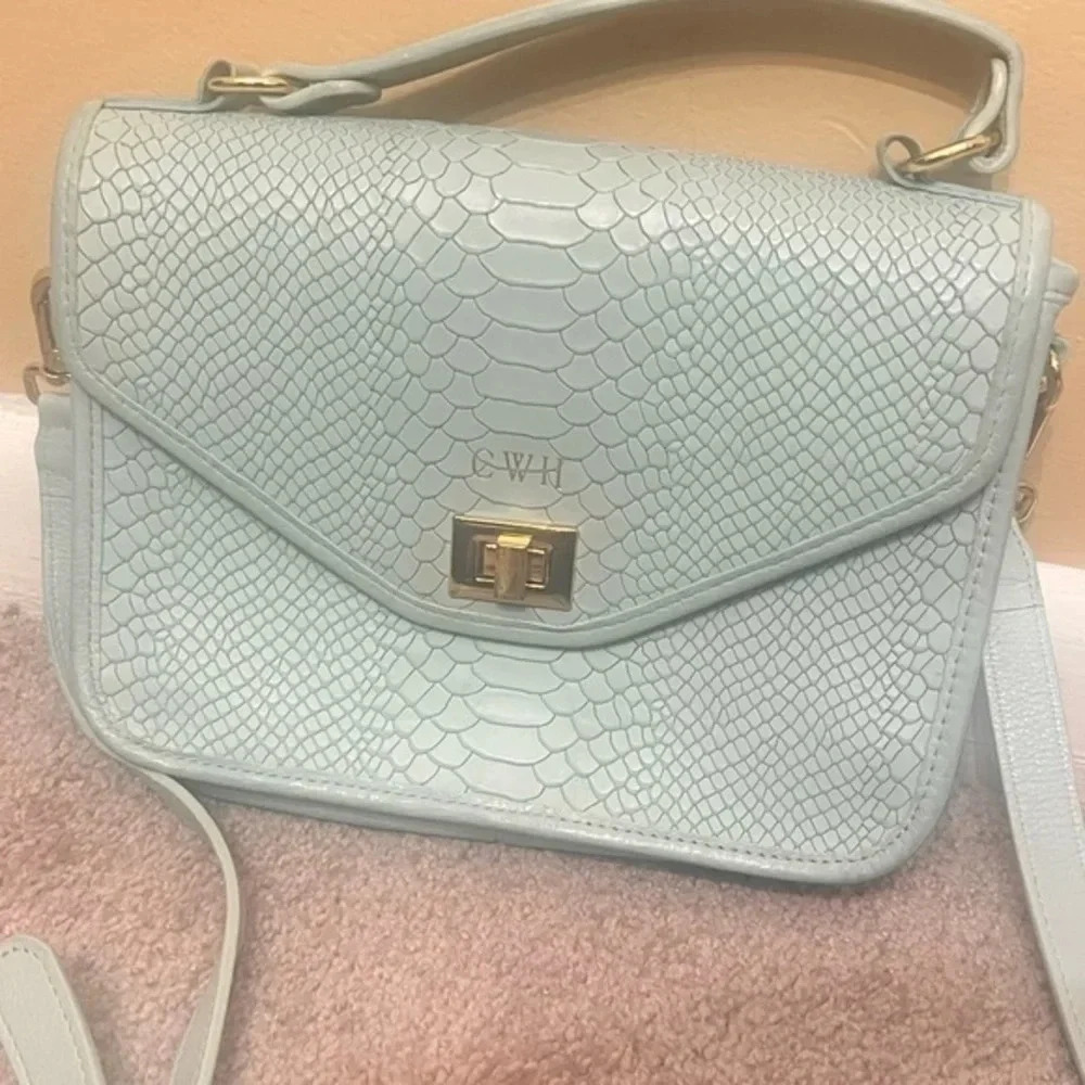 GIGI NEW YORK COURTNEY SATCHEL IN AZURE